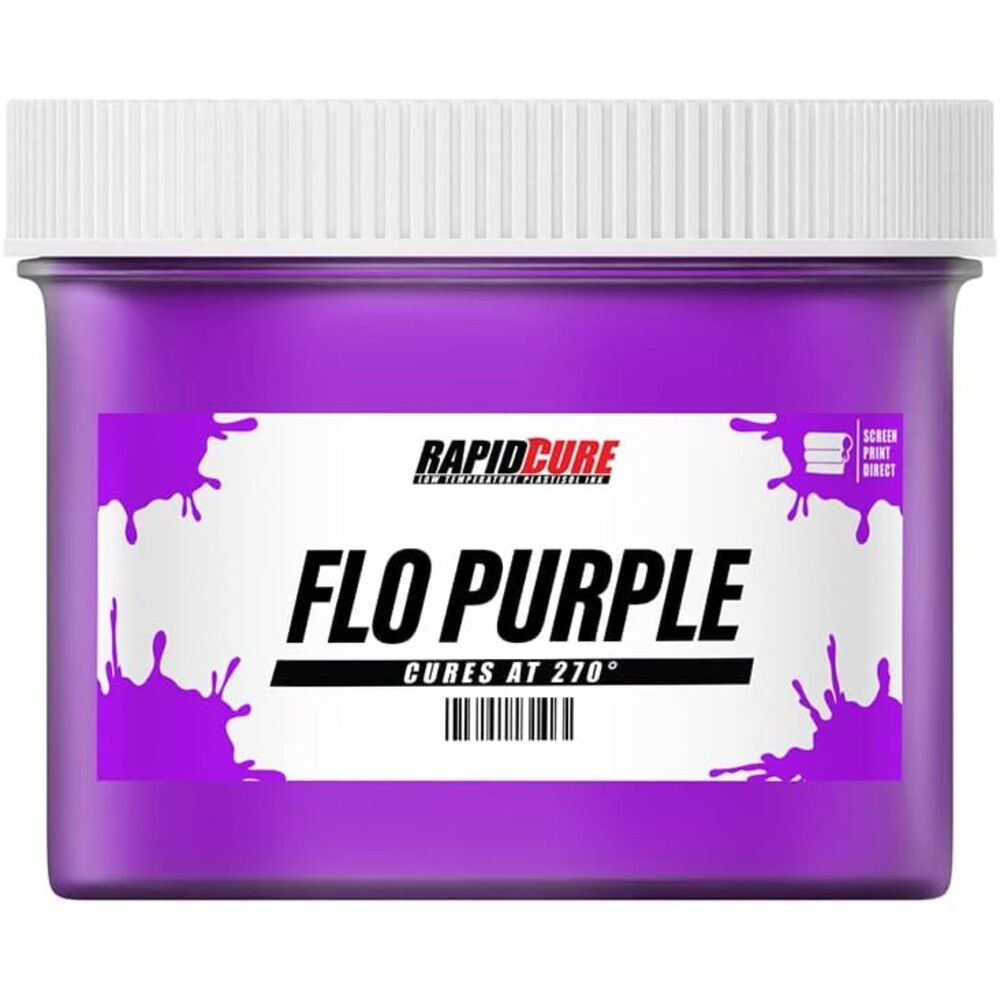 Rapid Cure Fluorescent Purple Plastisol Ink Screen Printing Ink 8 oz